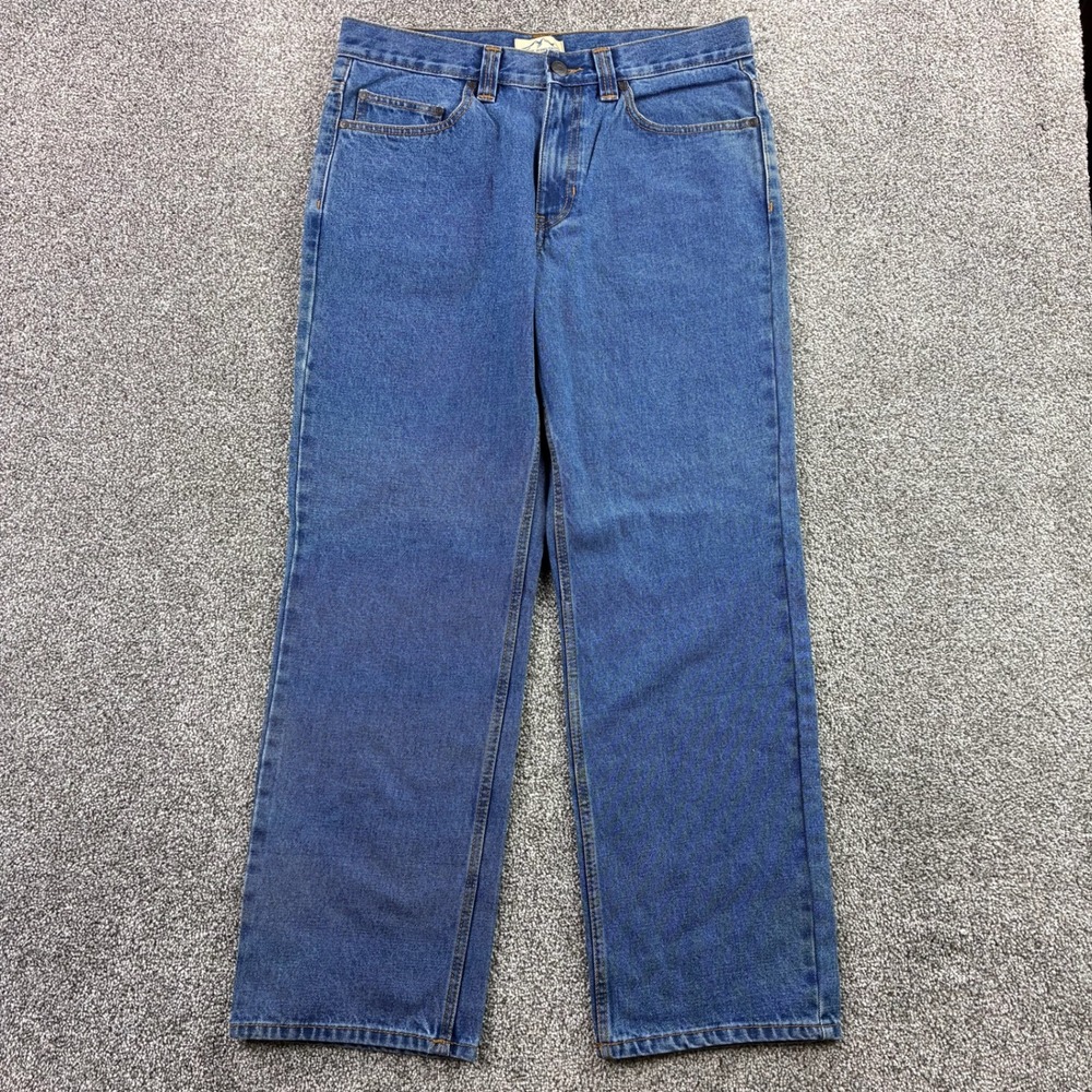 NWT Blue Mountain‎ Jeans Mens 34x32 Relaxed Fit 5 Pocket Denim Blue Cotton
